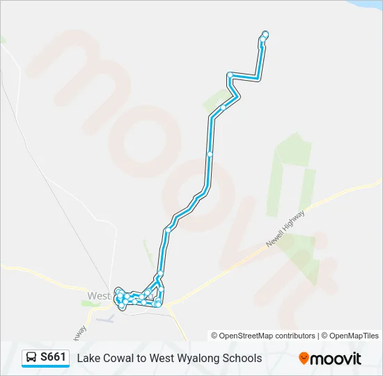 S661 Bus Line Map