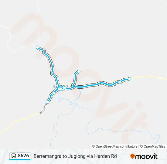 S626 Bus Line Map