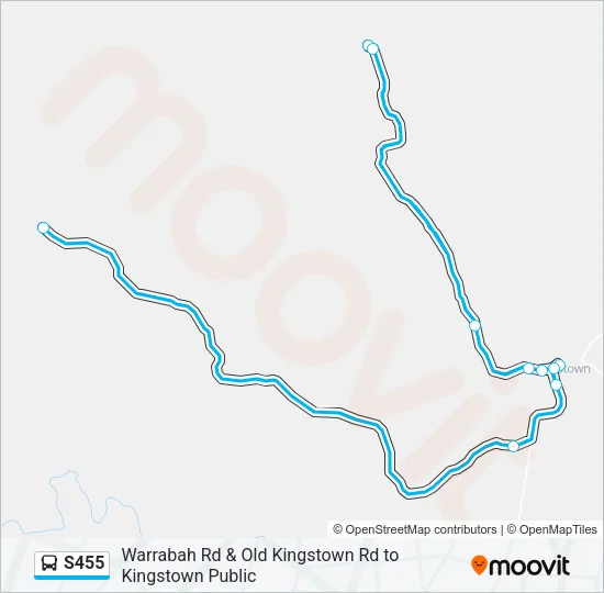 S455 Bus Line Map