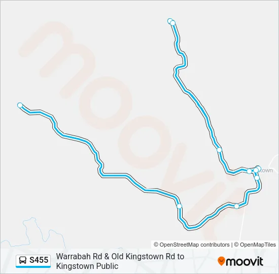 S455 Bus Line Map