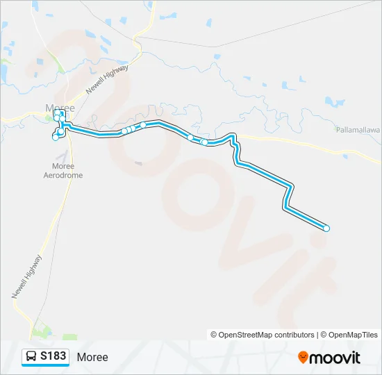 S183 Bus Line Map
