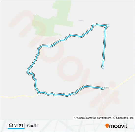 S191 Bus Line Map