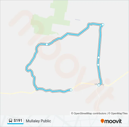 S191 Bus Line Map