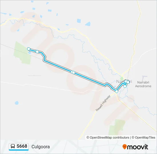 S668 Bus Line Map