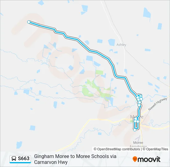 S663 Bus Line Map