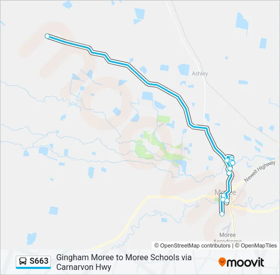 S663 Bus Line Map