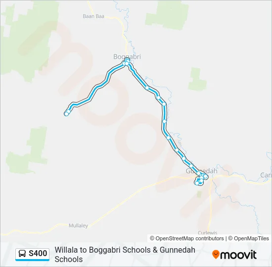 S400 Bus Line Map