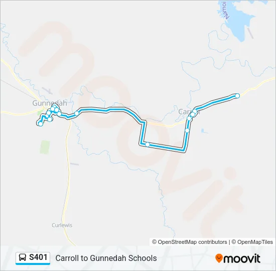 S401 Bus Line Map