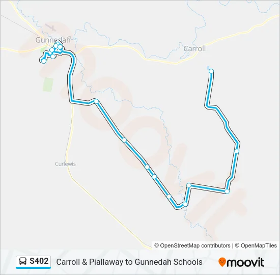 S402 Bus Line Map