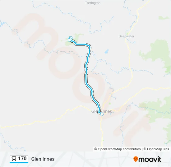 170 Bus Line Map