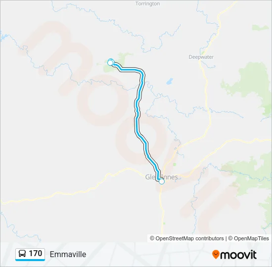170 Bus Line Map