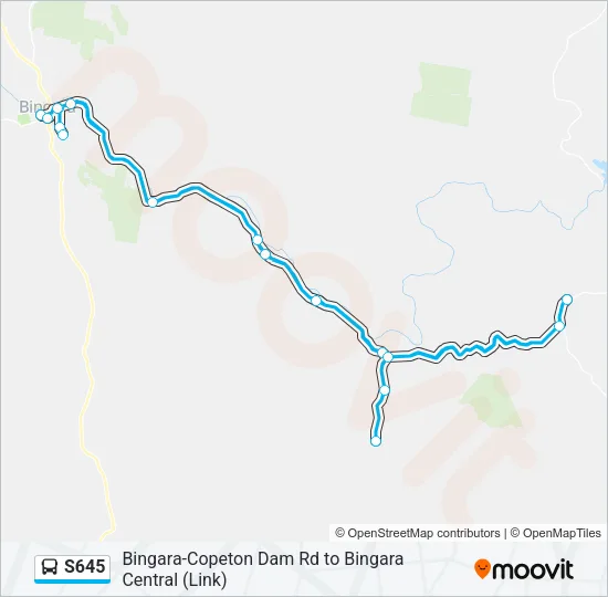 S645 Bus Line Map