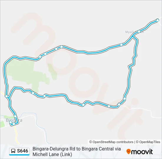 S646 Bus Line Map