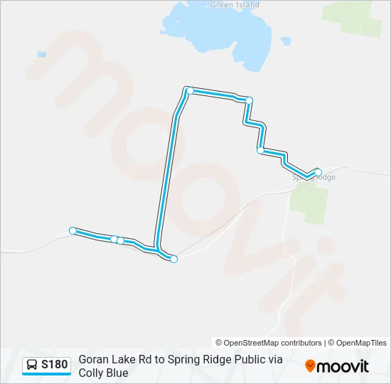 S180 Bus Line Map