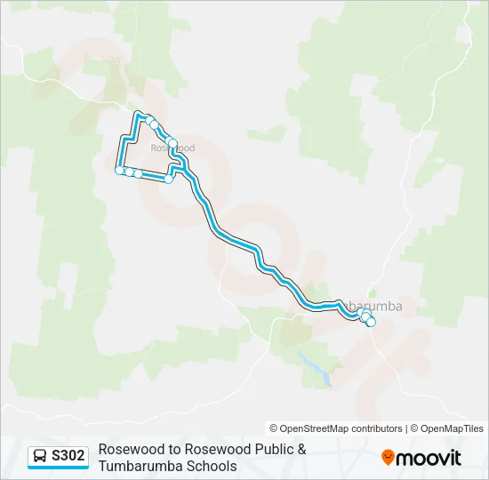 S302 Bus Line Map