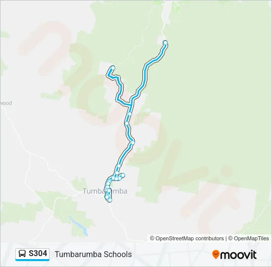 S304 Bus Line Map