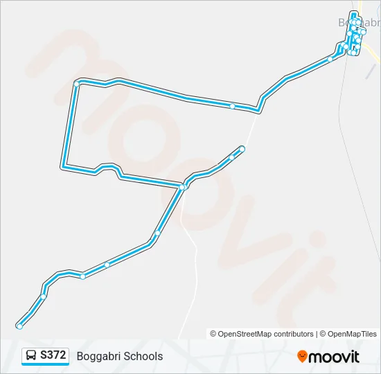 S372 Bus Line Map