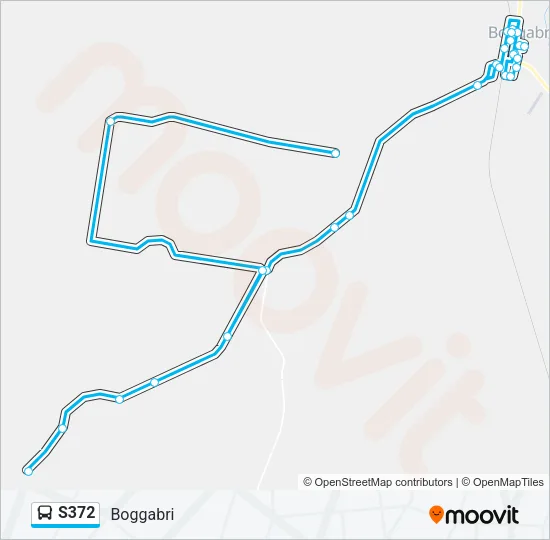 S372 Bus Line Map