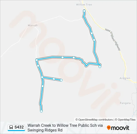 S432 Bus Line Map