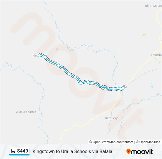 S449 Bus Line Map
