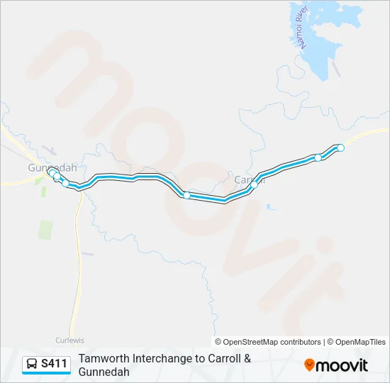 S411 Bus Line Map