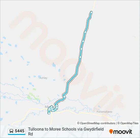 S445 Bus Line Map