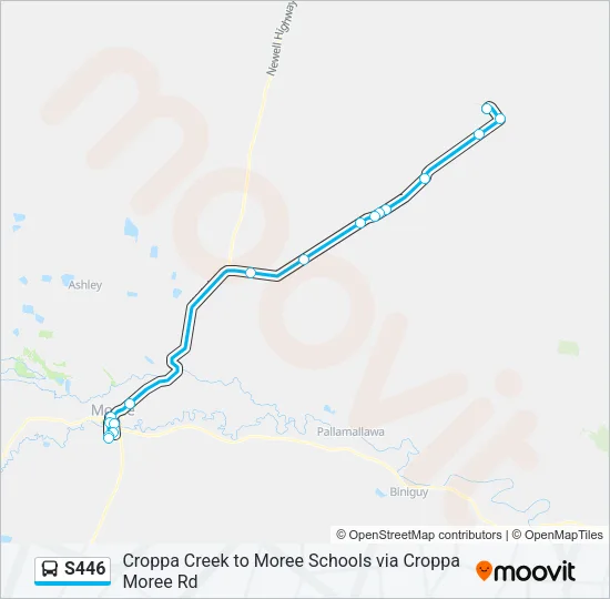 S446 Bus Line Map