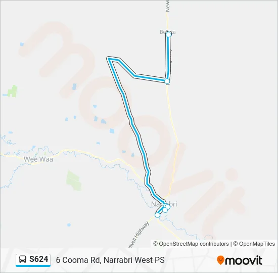 Mapa de S624 de 