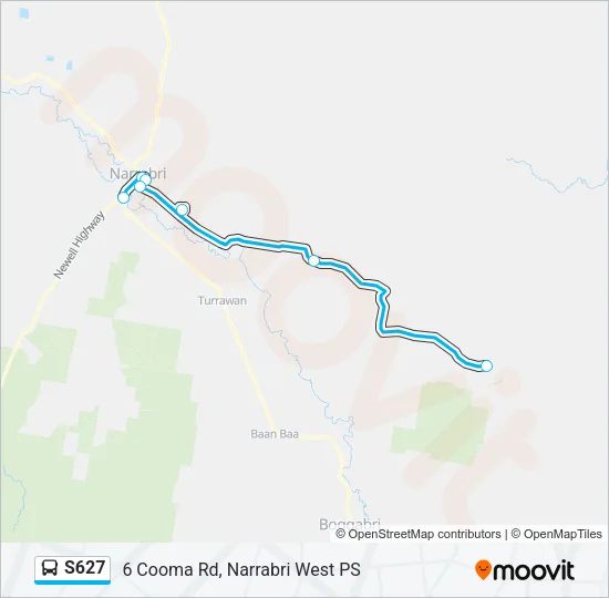 S627 Bus Line Map