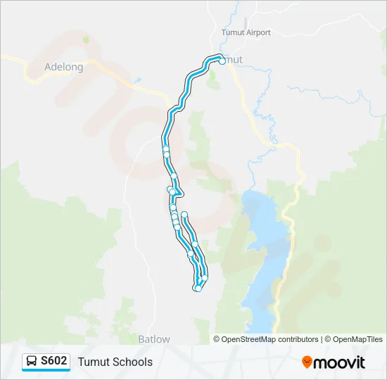 S602 Bus Line Map