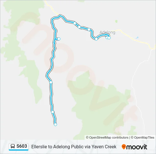 S603 Bus Line Map