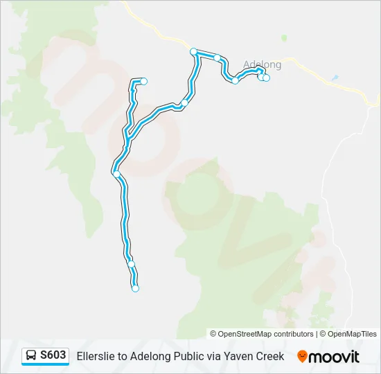 S603 Bus Line Map