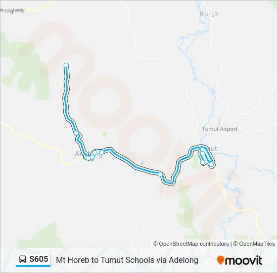 S605 Bus Line Map