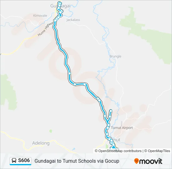 S606 Bus Line Map