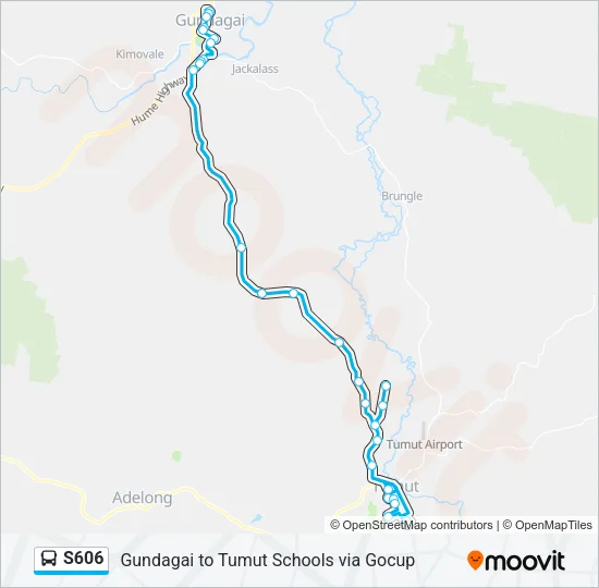 S606 Bus Line Map