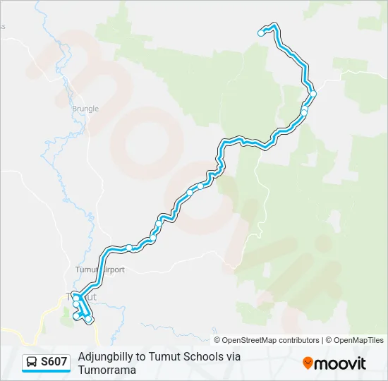 S607 Bus Line Map