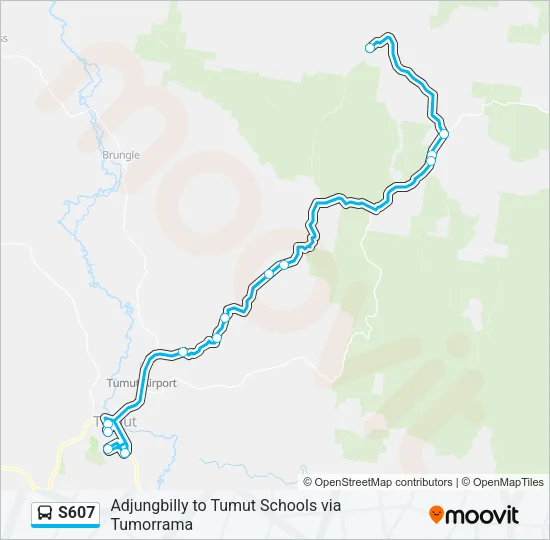 S607 Bus Line Map