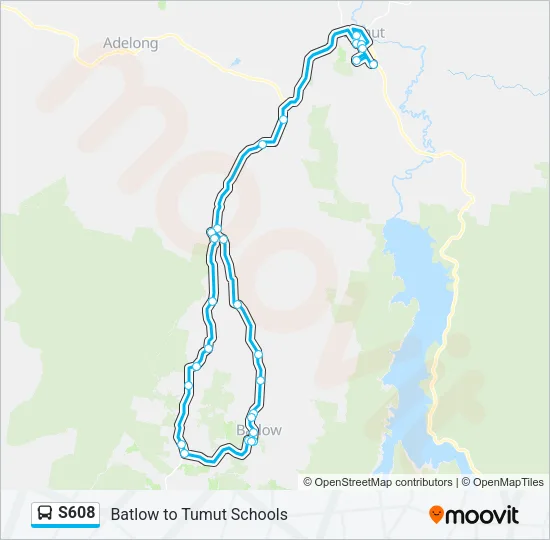 S608 Bus Line Map