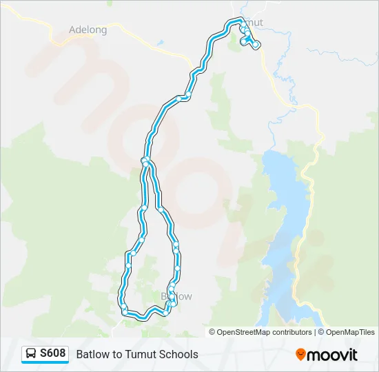 S608 Bus Line Map
