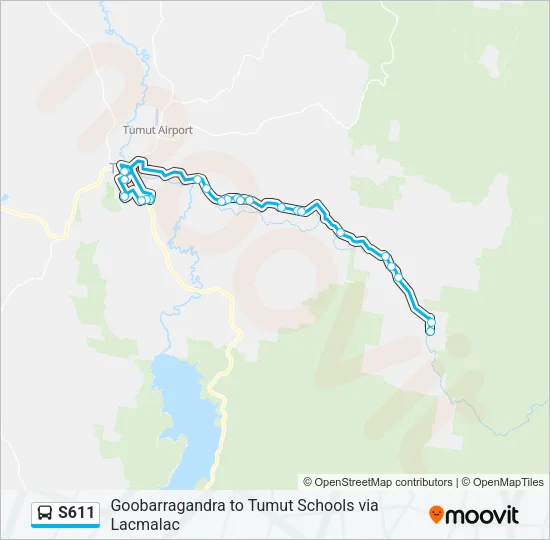 S611 Bus Line Map