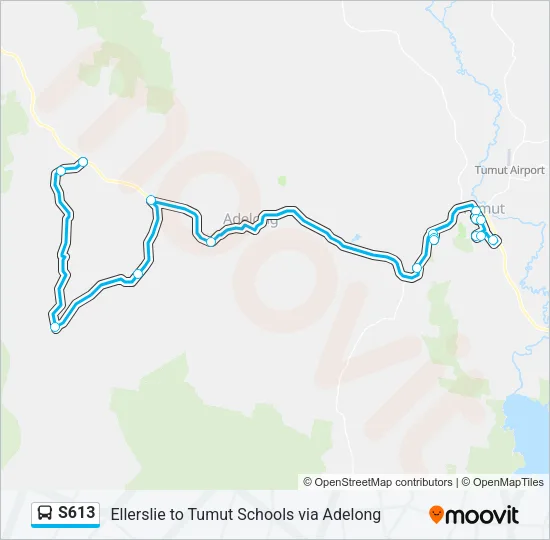 S613 Bus Line Map