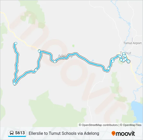S613 Bus Line Map