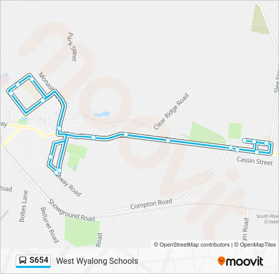 Mapa de S654 de 
