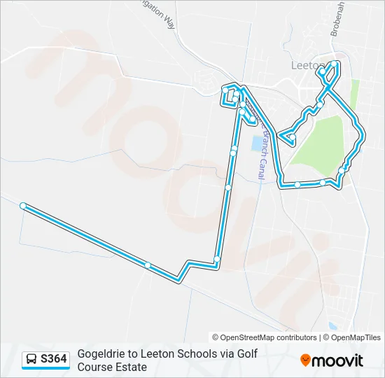 S364 Bus Line Map