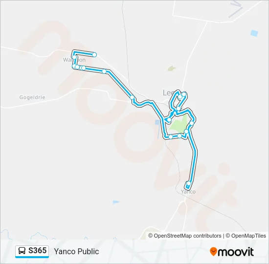 S365 Bus Line Map