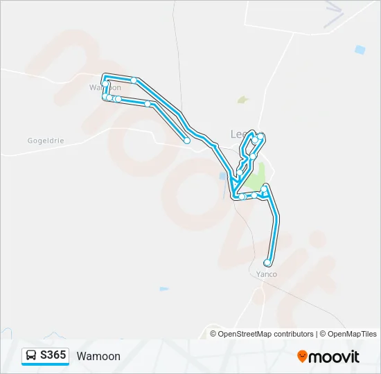 S365 Bus Line Map