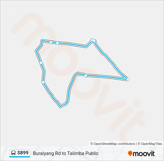 S899 Bus Line Map