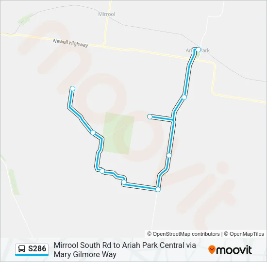 S286 Bus Line Map