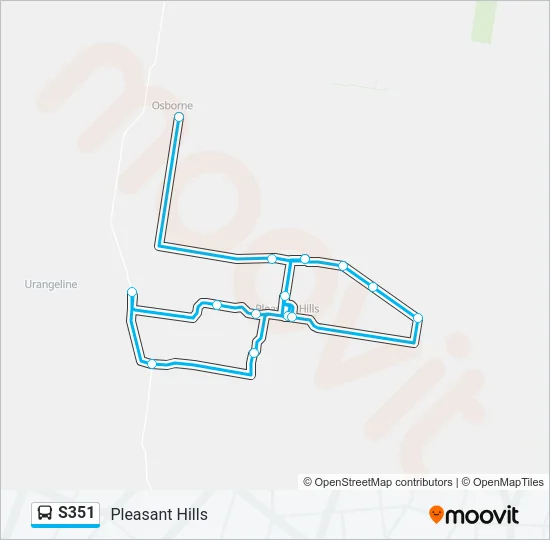 S351 Bus Line Map