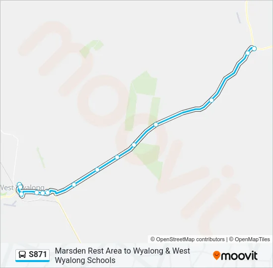 S871 Bus Line Map